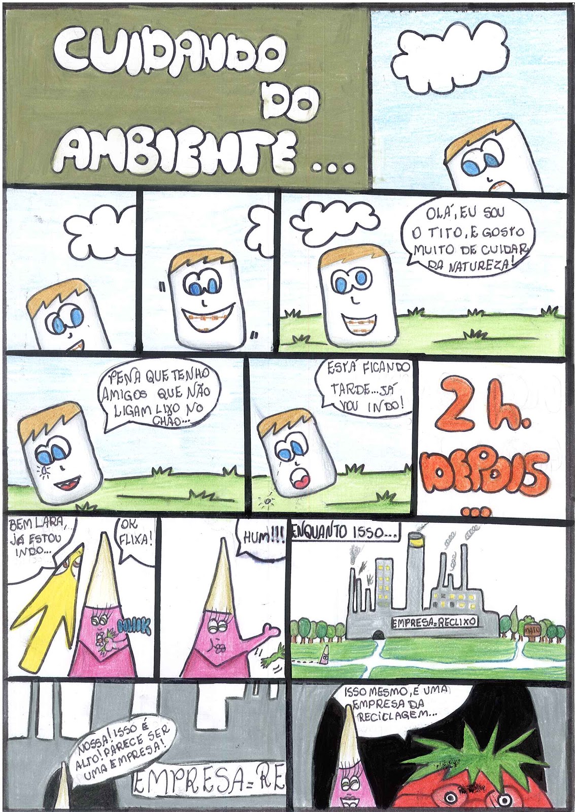 E.E.F. "Sagrado Coração de Jesus": Histórias em Quadrinhos sobre