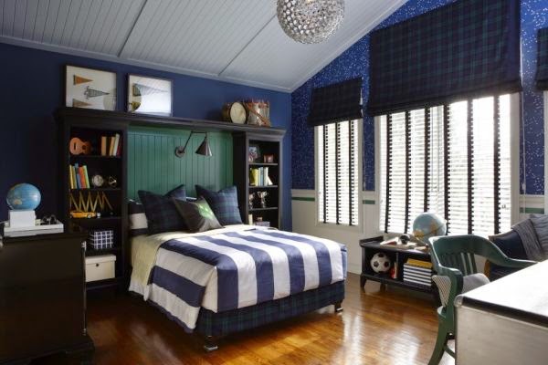 Dormitorio para niños color azul - Ideas para decorar dormitorios