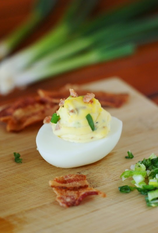 Bacon & Scallion Deviled Eggs The Kitchen is My Playground