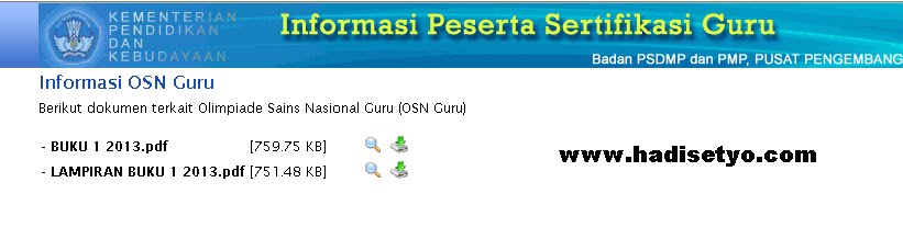 Pedoman Penetapan Sertifikasi Guru 2013