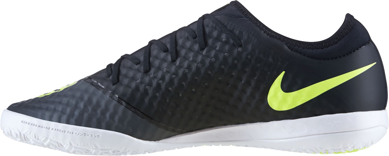 Nike Elastico Finale Black And Yellow Nike Indoor Soccer Shoes