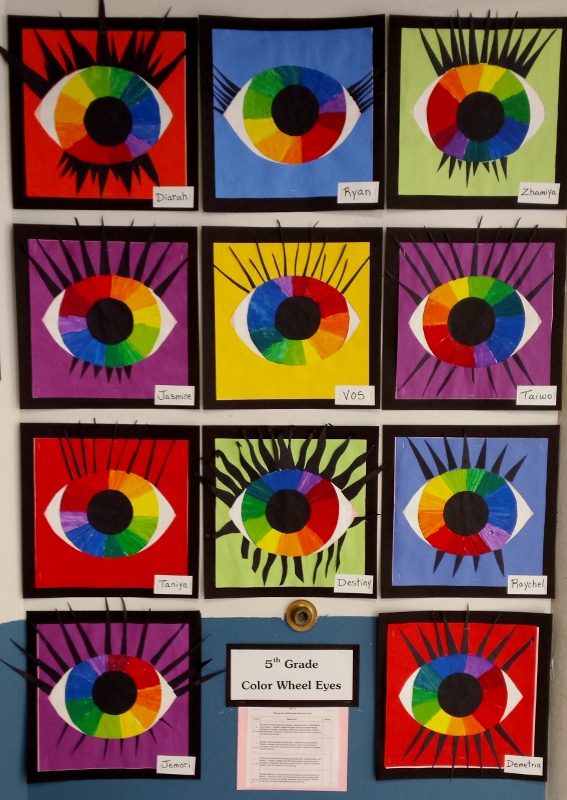 Mrs. Pearce's Art Room : Color Wheel Eyes
