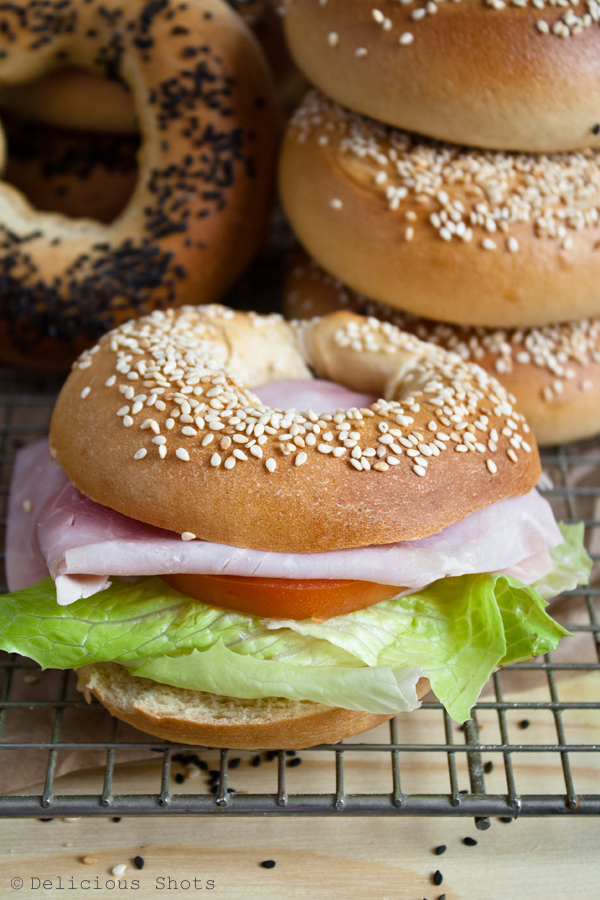 Delicious Shots Homemade Bagels. Yes, you can make them at home.