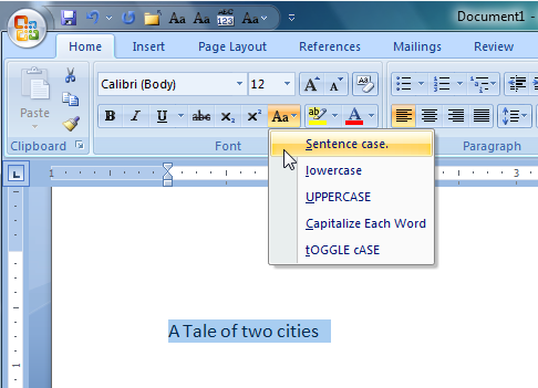 change case tool in word change case tool in word