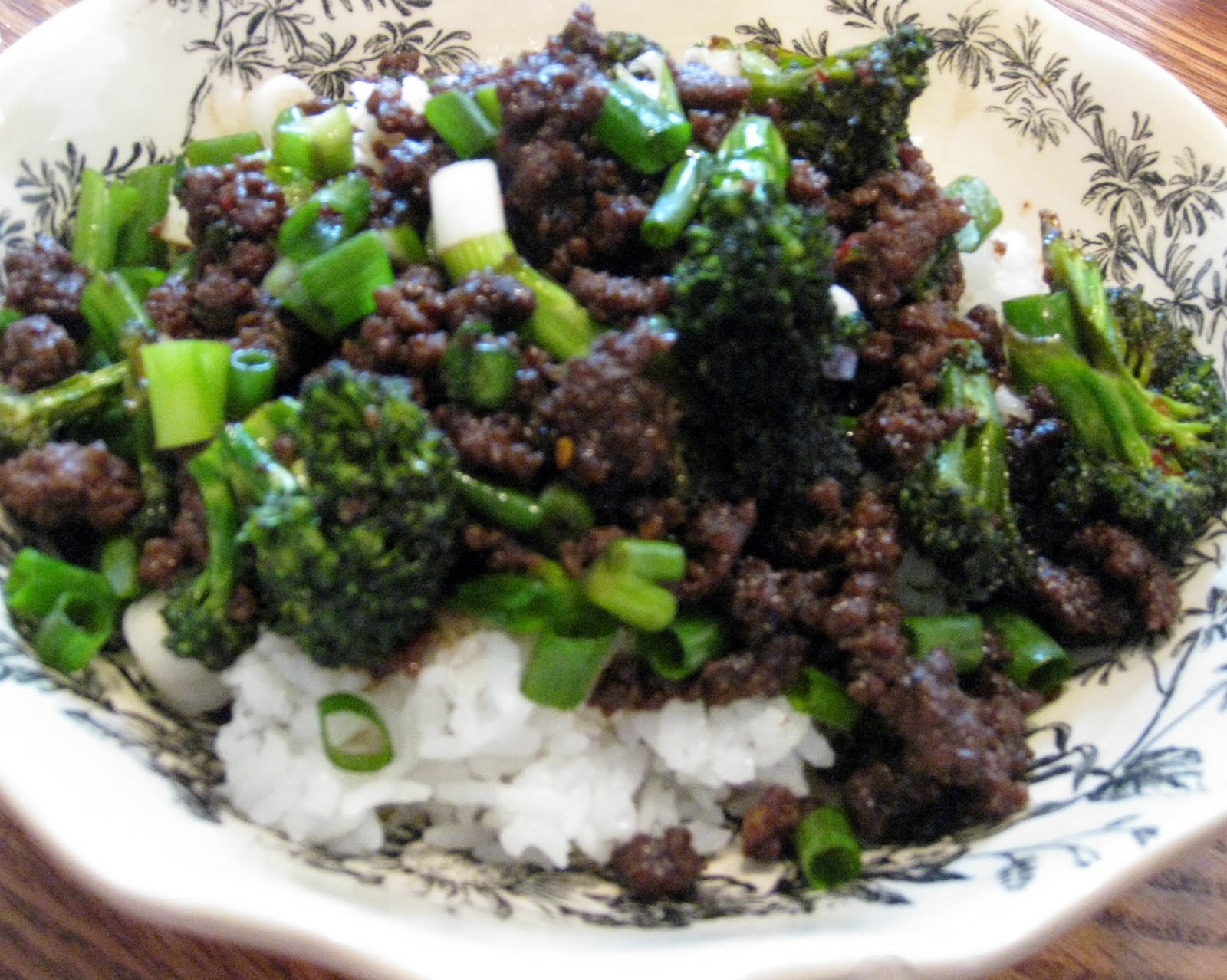 Blonde Domestic Goddess Korean Beef With Broccoli