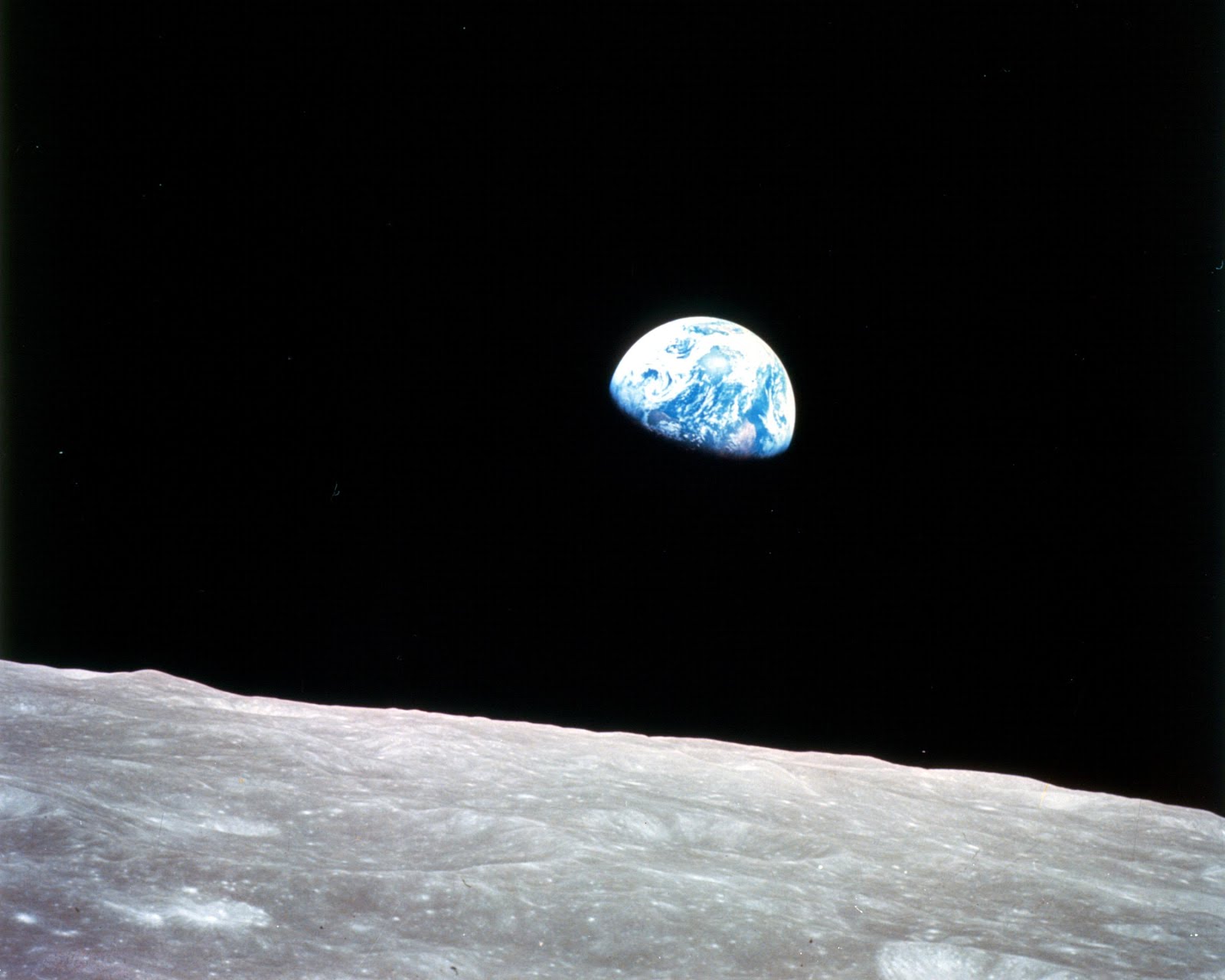 'earthrise' - nasa photograph; an icon of the nascent environmental movement of the early 1970s