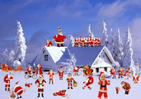 nieve, Santa Claus, papa noel, Feliz Navidad