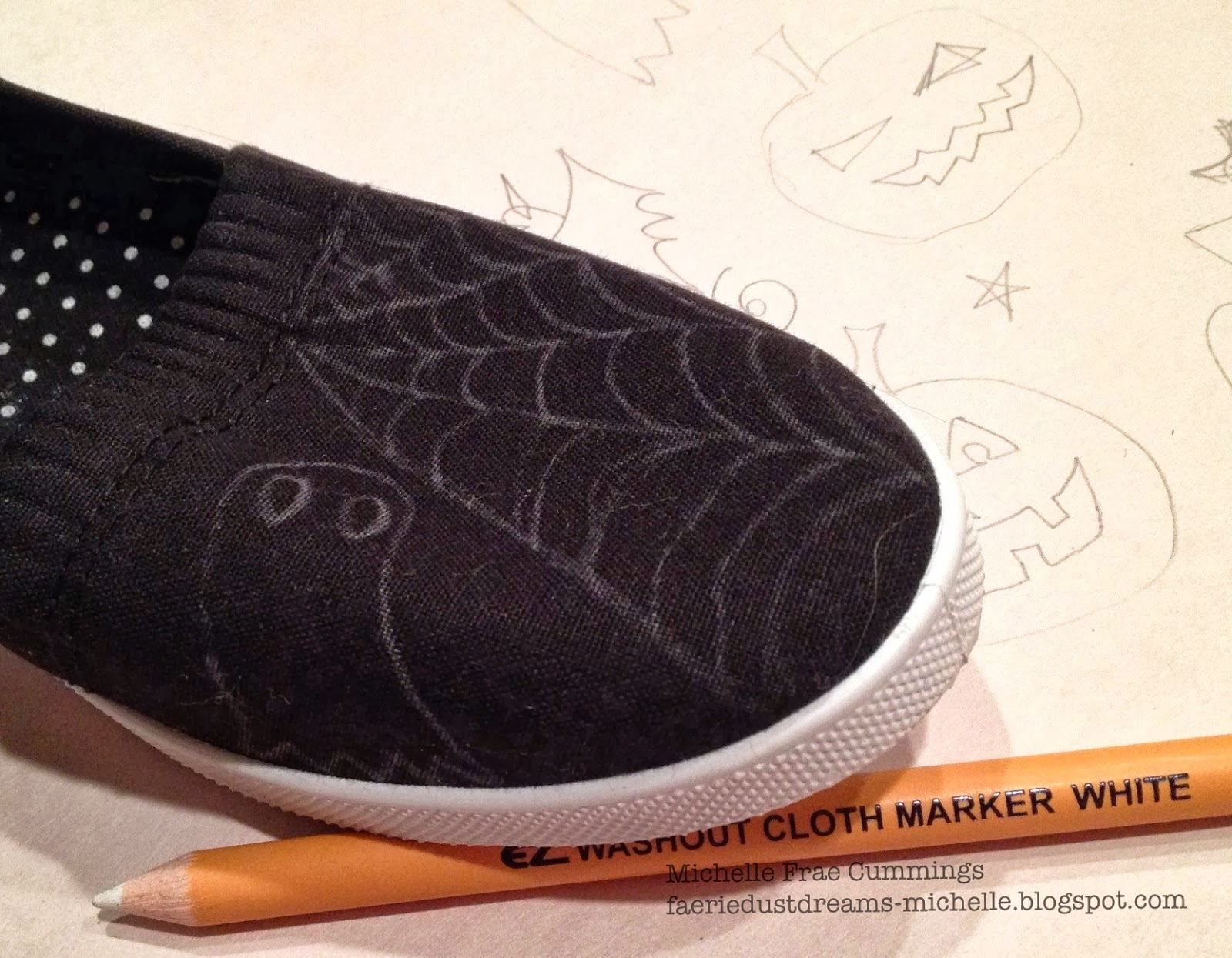Faerie * Dust * Dreams Bleach Painted Halloween Shoes