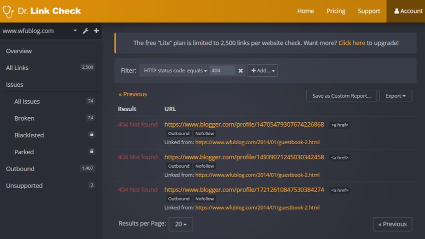web-broken-link-checker-2.jpg-各種「網頁失效連結」檢測工具評價分析及使用心得