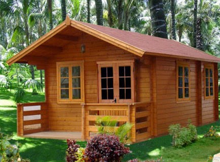 gambar desain rumah kayu modern minimalis gambar 2 lantai