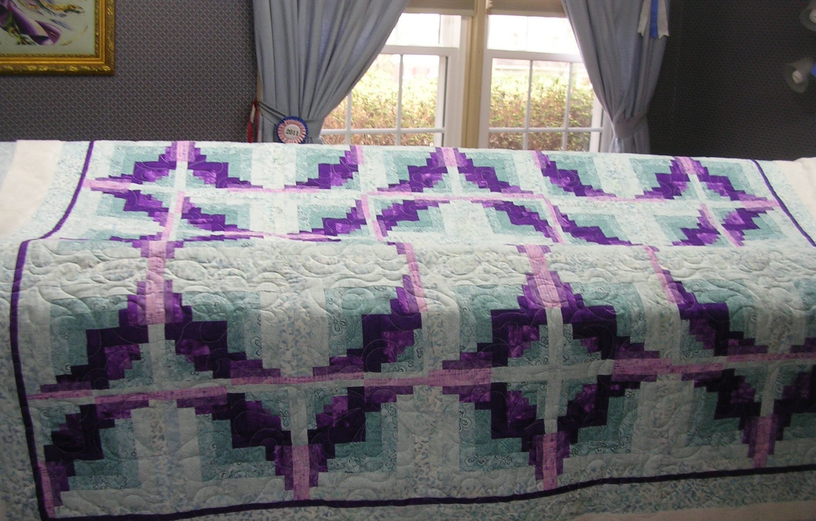 Curved Log Cabin Quilt Pattern