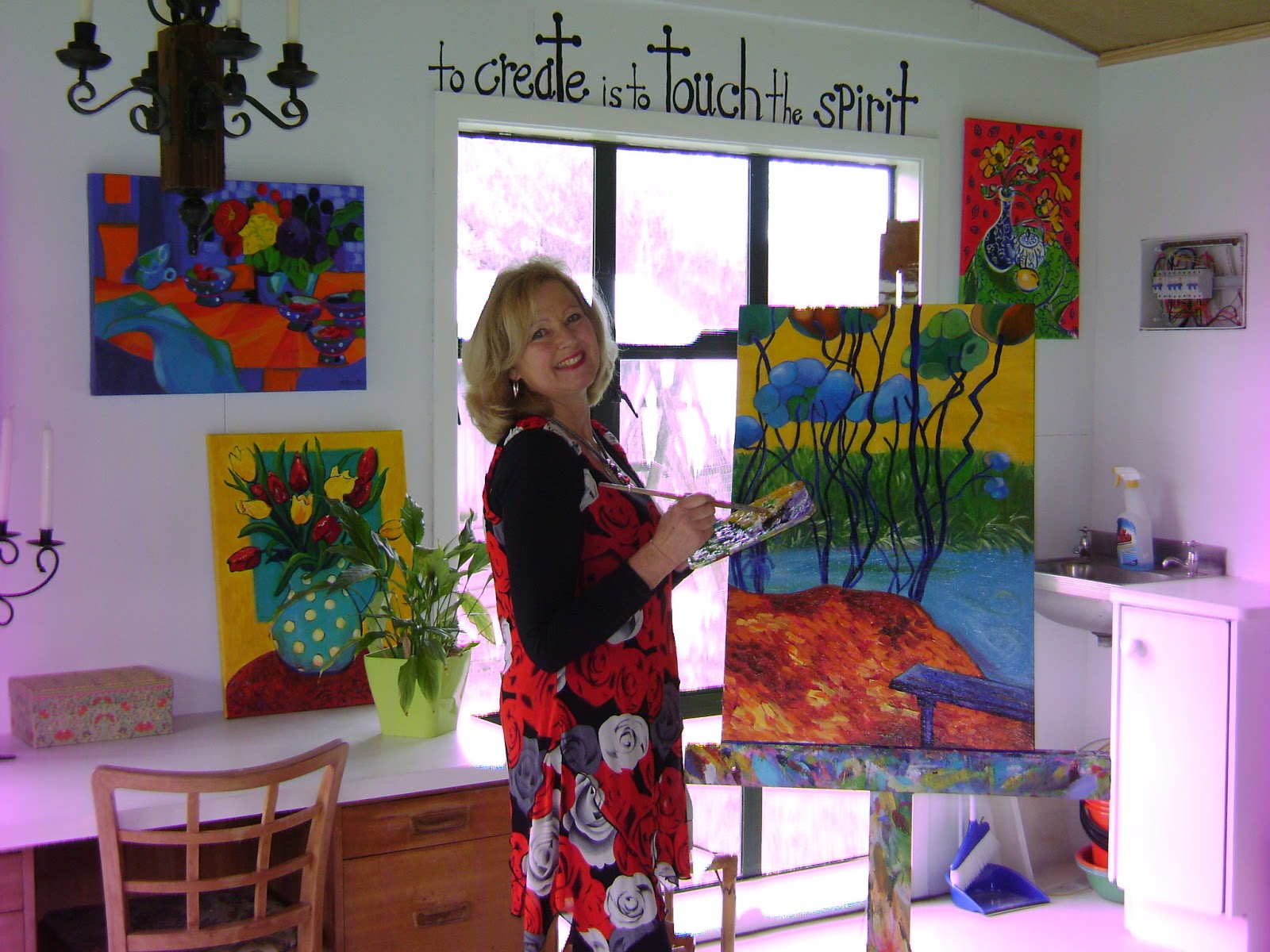 Trish Thurston Artist at Walnut Tree Art Studio