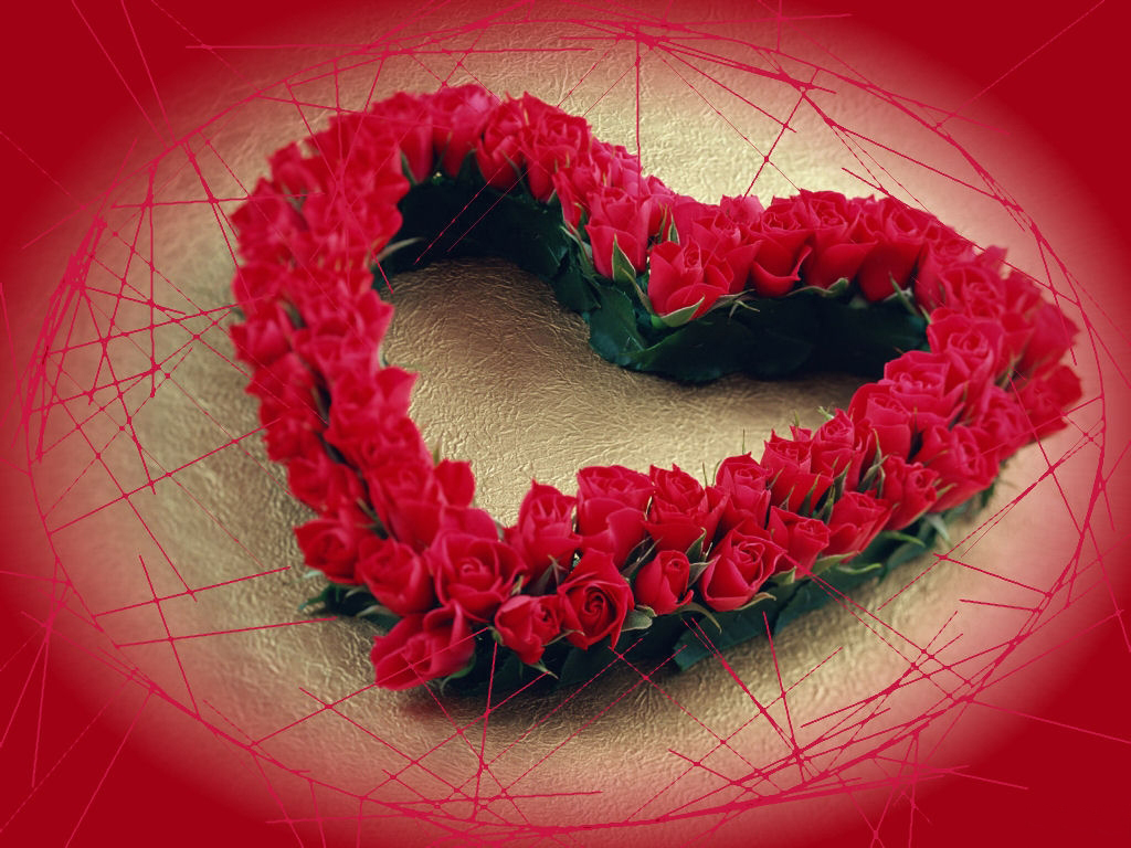 imagenes de corazones con rosas
