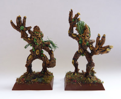 A painting update for Wood Elf Dryads from Warhammer Fantasy Battle.