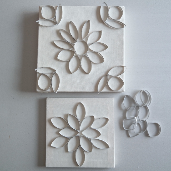 Painted Paper Roll Canvases A Canvas Corp Brands Kid's Craft Tutorial