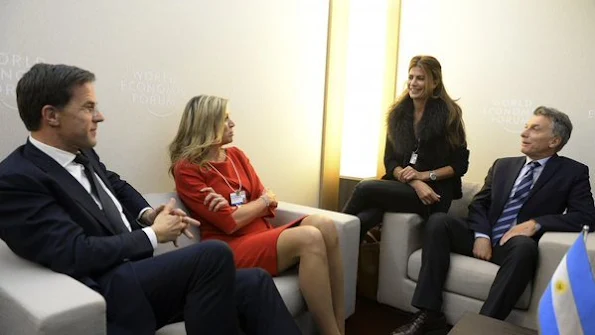 Queen Maxima of the Netherlands attends the 2016 World Economic Forum (WEF) annual meeting in Davos, Switzerland 