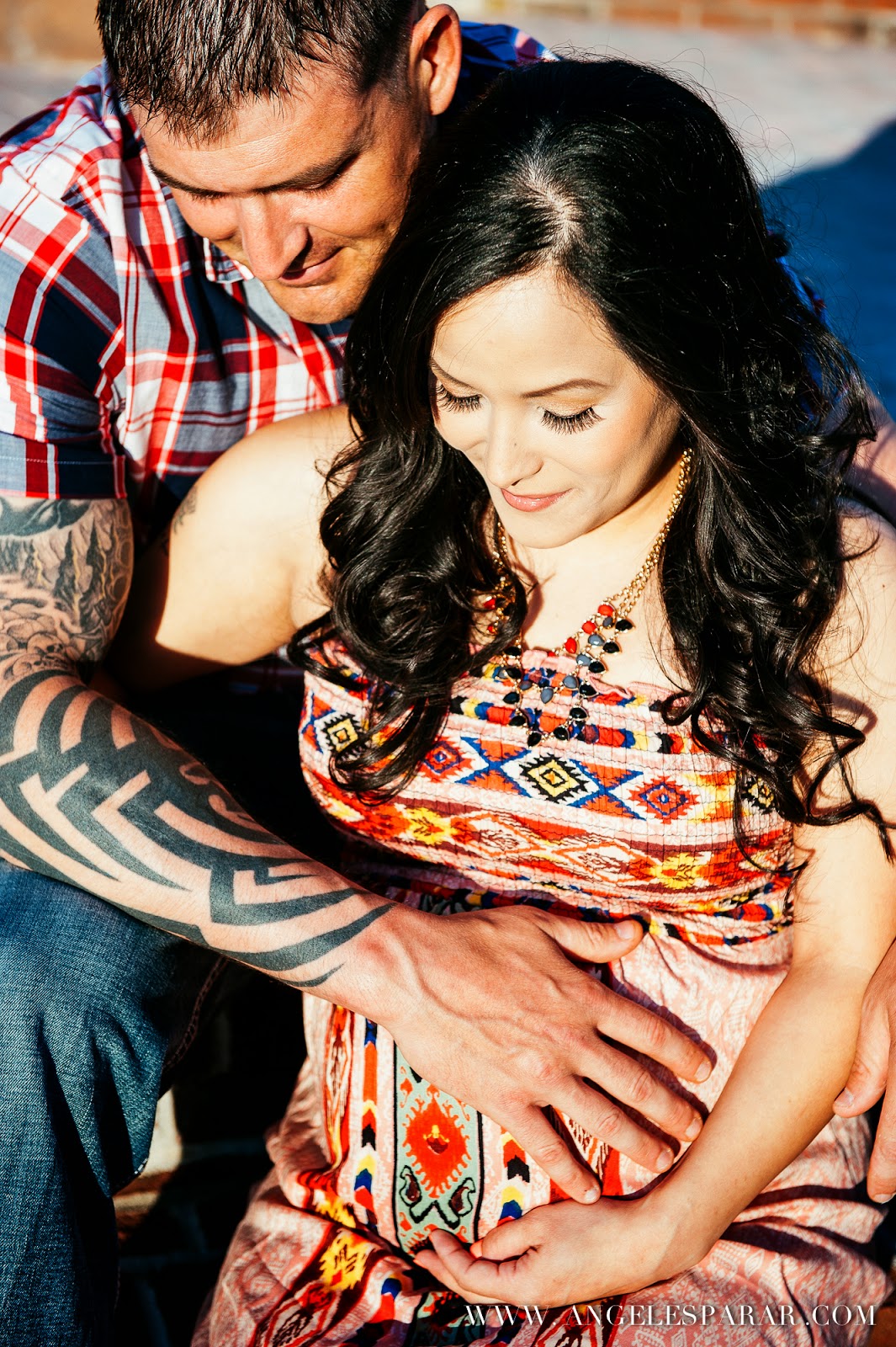 Clarissa and Daniel's Maternity Session Downtown Fayetteville NC