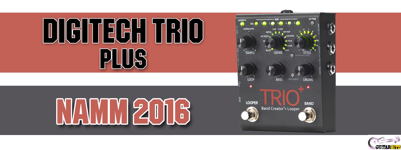 NAMM 2016 DigiTech Trio+ Plus Band Generator & Looper Pedal