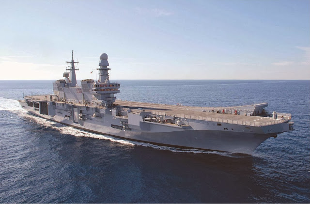 The Cavour, commanded by rear admiral Enrico Credendino, has also been cleared of jet fighters to make space for a ''robust hospital'' ITS Cavour (C 550)