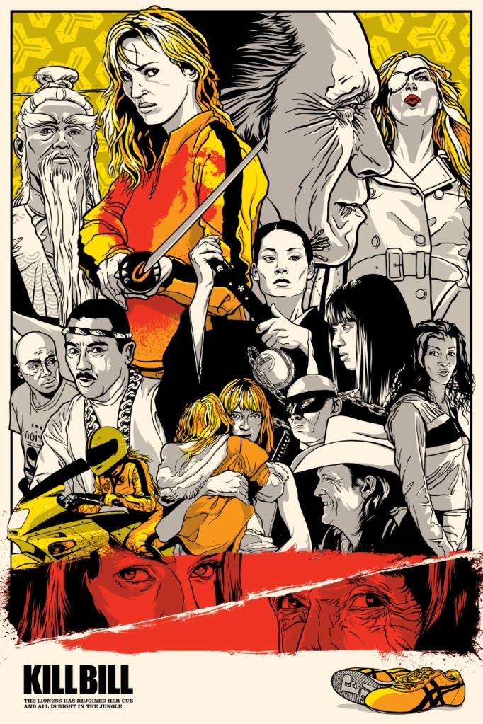 The Geeky Nerfherder Movie Poster Art Kill Bill (2003 & 2004)