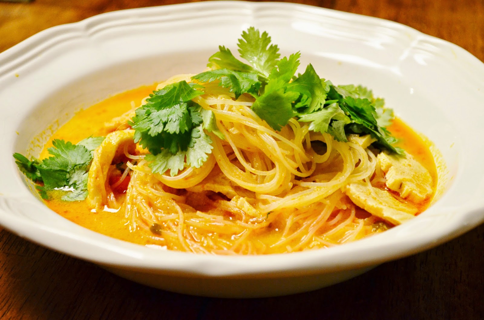 Our Beautiful Mess Coconut Chicken Noodle Soup with Red Curry