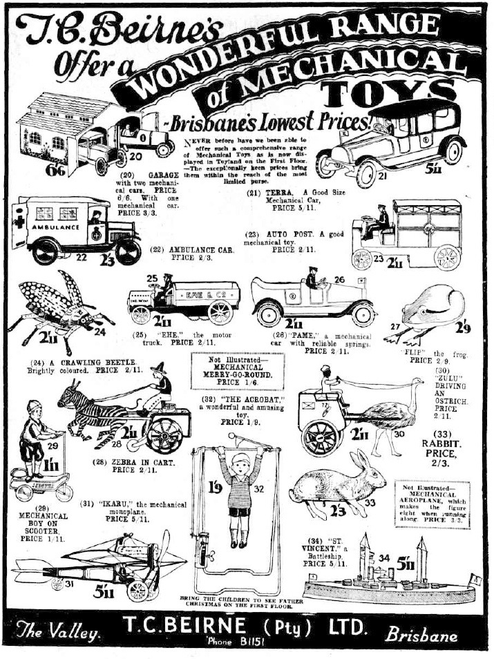 The McWhirters Project Wonderful Range of Mechanical Toys Newspaper