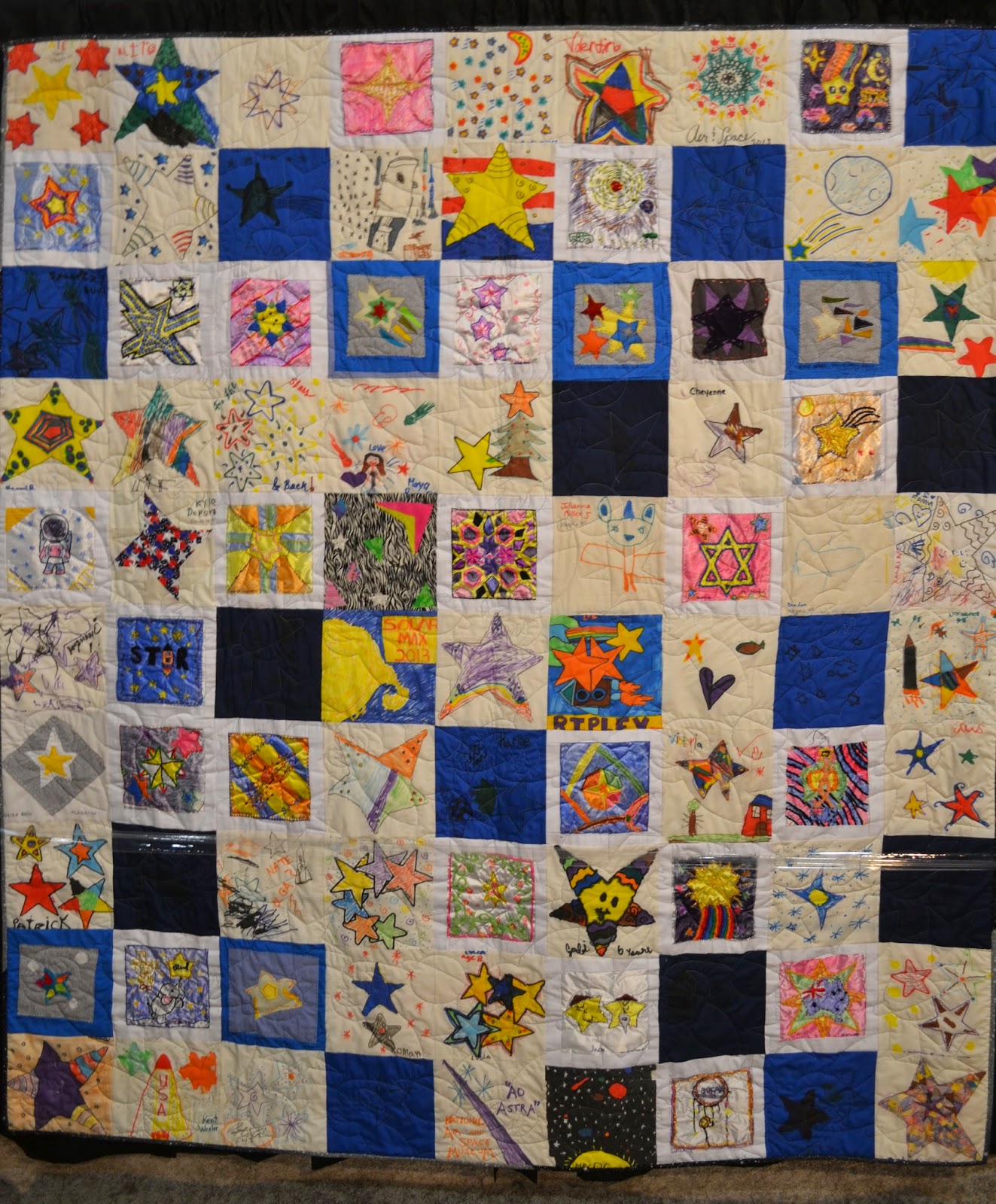 what KT made Houston International Quilt Festival Astronomical Quilts