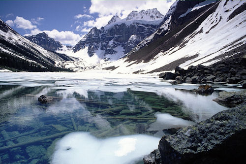 Hermoso lago durante el invierno - Amazing lake