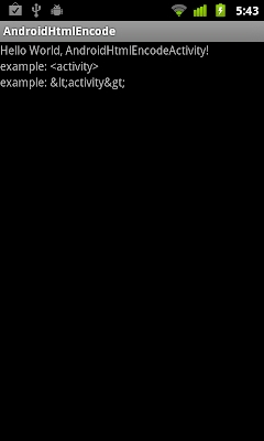Html-encode string using TextUtils.htmlEncode() Html-encode string using TextUtils.htmlEncode()