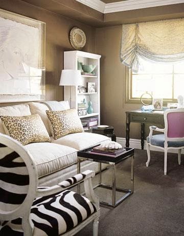 Decoración de salas animal print - Colores en Casa