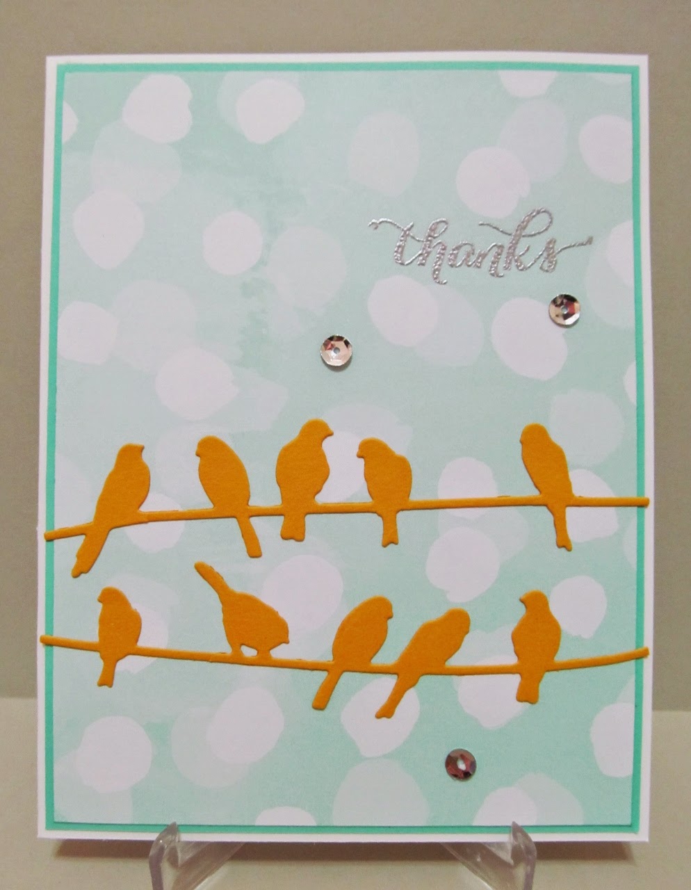 Savvy Handmade Cards Birds on a Wire Card