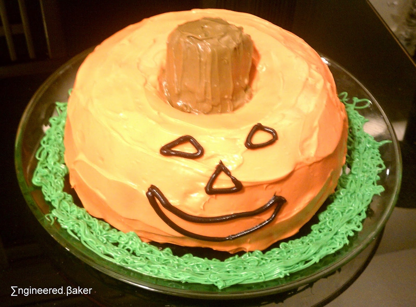 The Engineered Baker Decorating Idea The Jack O Lantern Bundt Cake