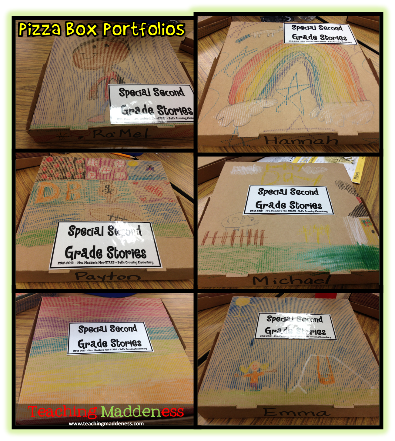 Pizza Box Portfolios & Memoir Writing Unit *Teaching Maddeness*