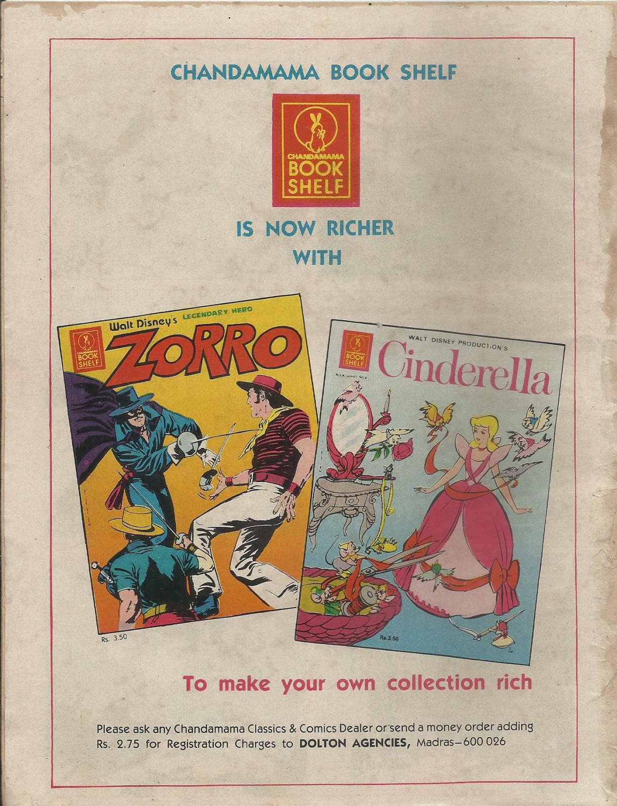 Chandamama Book ShelfLegendary Hero Zorro Indian Comic Covers