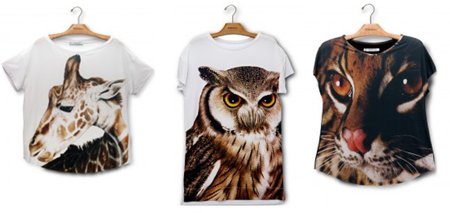 camisas femininas com estampas de bichinhos