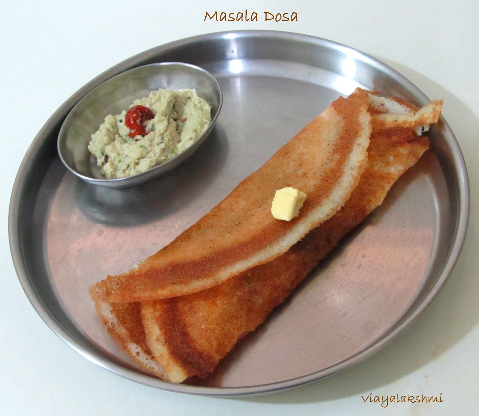 Vidyascooking Masala Dosa Recipe and Paneer/Cottage Cheese Butter