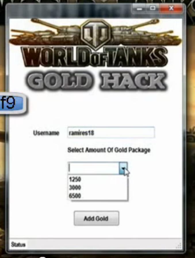 Hack wot gold world of