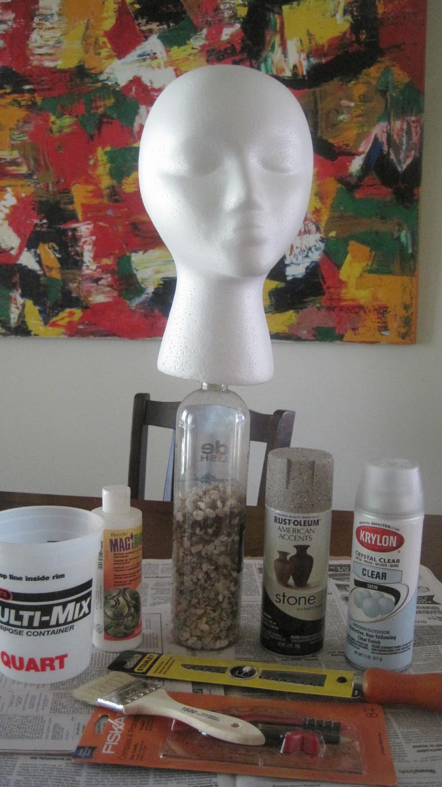 Vetsy's View DIY GARDEN HEAD PROJECT