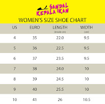 WOMEN'S SHOE SIZE CHART