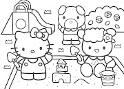 Hello Kitty Coloring Pages (hello kitty park coloring pages )