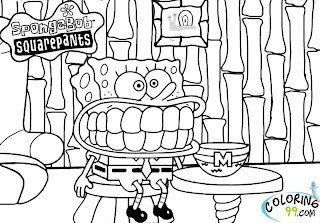 funny spongebob squarepants coloring pages