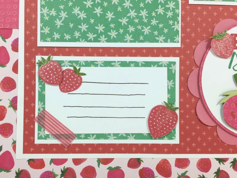 Courtney Lane Designs Cricut Berry Sweet Scrapbook Layout