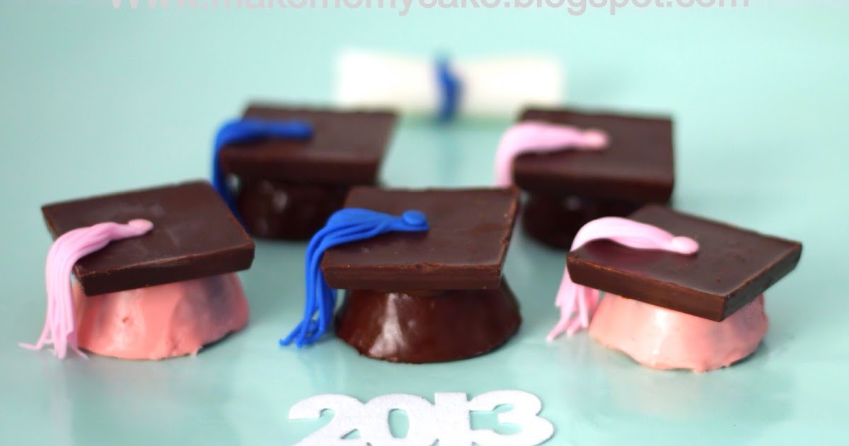 Make me my Cake Mini Cupcakes Graduation caps with recipe