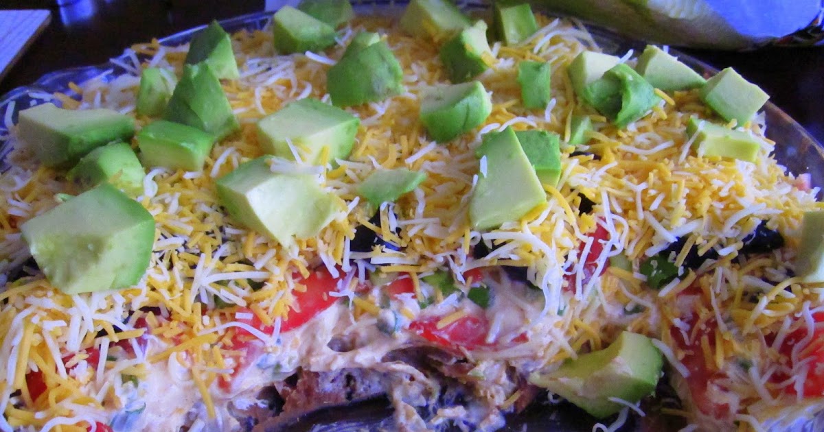 Elizabeth's Dutch Oven Layered Taco Dip
