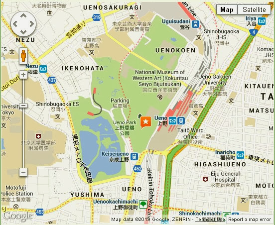 Tokyo Map Ueno