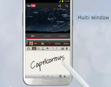 Samsung Introduce The Features Of Multi Windows On Galaxy Note II