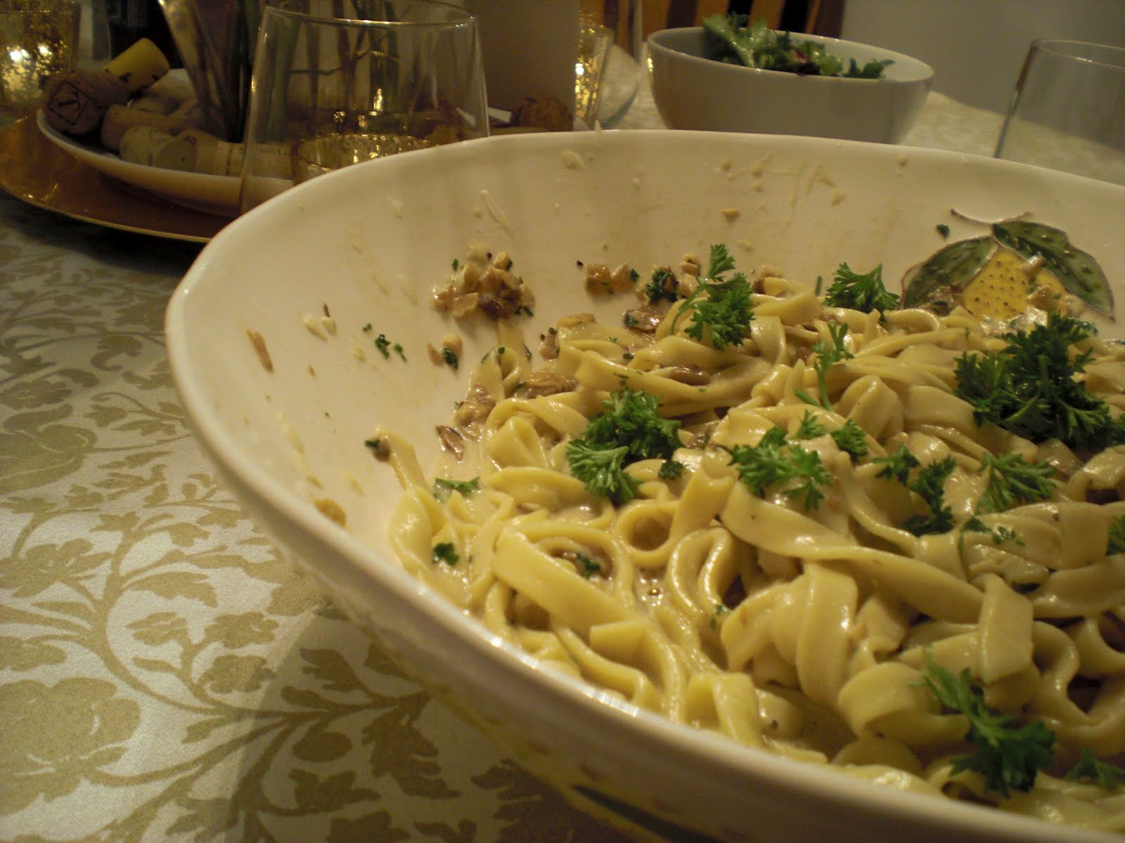 peace. love. & good food. Fettucine with Porcini Mushrooms