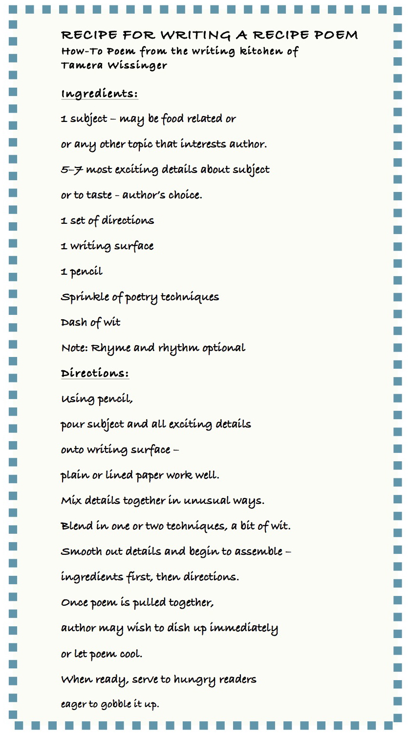 Recipe for family love poem image