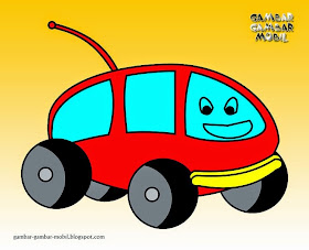 gambar mobil kartun lucu