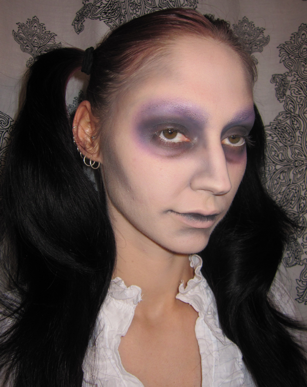 Glitter is my Crack Dead Doll Halloween Costume Makeup Look with Sobe